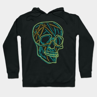 Colorful Skull Made Up Of Lines Hoodie